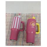 Stainless Steel Tumbler with Straw, 40 oz, 2pack