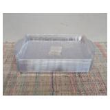 17ct Clear Decorative Party Trays 13.6 in by 8.1 in