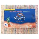 8 boxes of Clorox Fraganzia Island Breeze Scented 30 Sheets dryer Sheets