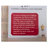 Under Cabinet Jar Lid & Bottle Opener - Opens Any Size Jar