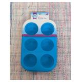 Set of 5 Microwave Safe Silicone Baking Cupcake Pans