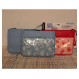 2 sets of 2 Pack Fulton Leatherette Insulated Snack Pouches