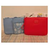 2 sets of 2 Pack Fulton Leatherette Insulated Snack Pouches