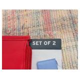 2 sets of 2 Pack Fulton Leatherette Insulated Snack Pouches