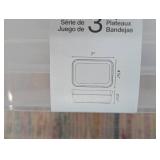 3 Sets of Sterilite Trays.