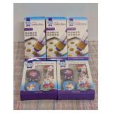 Baked with Love Cookie Press, 3 Count & 2 boxes Baked with Love Unicorn Cupcake Decorating Kit