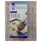 Baked with Love Cookie Press, 3 Count & 2 boxes Baked with Love Unicorn Cupcake Decorating Kit