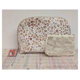 Sonia Kashuk Large Dome Makeup Bag 2 Piece Set Leopard Print
