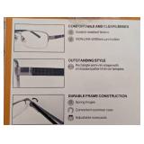 Design Optics Foster Grant Lyden Semi-Rimless Rectangular Reading 3 Pack +1.25