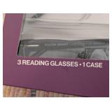 Design Optics By Foster Grant Semi Rimless +1.50 Reading Glasses (Pack Of 3)
