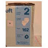 162 Diapers Size 2 (12-18lbs) By up&up