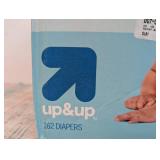 162 Diapers Size 2 (12-18lbs) By up&up