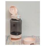 Water Bottle Turchongeco Dog 1.5l Portable W/ Handle Pink