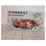 78 Pack of Honest Diapers