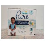 58 Pampers Pure Diapers Size 4 (22-37lbs)