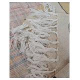 Pair of Decorative Throw Blanket, 50 in x 60 in, Ivory Plush1 Decorative Throw Blanket, 50 in x 60