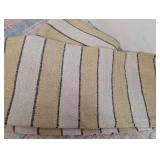 Pair of Decorative Throw Blanket, 50 in x 60 in, Ivory Plush1 Decorative Throw Blanket, 50 in x 60