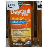 Vicks DayQuil SEVERE Honey Cold & Flu Liquid Medicine, 8 fl oz  (set of 2)