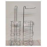 Pair of Tissue Reserves (toilet paper roll holders)