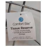 Pair of Tissue Reserves (toilet paper roll holders)