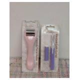 Beauty Set of Heated Lash Curler & Cooling Facial Massager