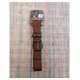 Mossy Oak Men Belt Size 32-34 Faux Leather Brown Camo