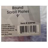 Plastic Plates 9", 10 Packs of 12 Plates.