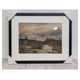 20"x16" Marshland at Dusk Framed Wall Art - Threshold™ designed with Studio McGee