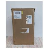 17.5"x11" Assembled Ceramic Table Lamp Gray - Threshold™: Bud-Shaped Base