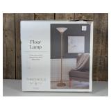 Torchiere Floor Lamp Natural Brown - Threshold