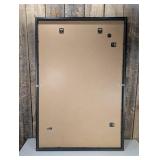 Americanflat - 24x36 Gallery-Style Picture Frame to Secure Artwork - Black