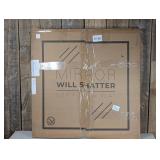 WallBeyond 24" Aluminum Round Mirror Gold