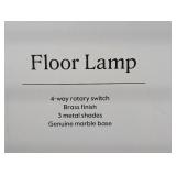 Span 3-Head Metal Globe Floor Lamp Brass - Threshold