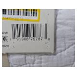Twin/Twin Extra Long Garment Washed Paisley Stitch Quilt White - Threshold