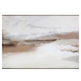 58" x 38" Abstract Horizon Framed Wall Canvas