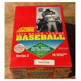 1992 Score Baseball Factory Sealed 36 Pack Card Box