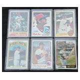 Carl Yastrzenski 6 Card Vintage Baseball Lot 1972-1983
