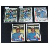 Tim Raines 5 Card Vintage Baseball Lot w/ 2 Rookie Cards 1981 and 1982