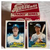 1989 Topps Traded Baseball Card Set - Ken Griffey Jr. / Randy Johnson RCs
