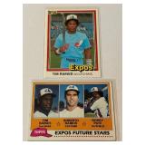 Tim Raines RC Lot 1981 Donruss and Topps Vintage Baseball Cards