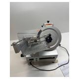 $800 370W+550W Commercial Meat Slicer, 13-inch Stainless Steel, 0-16 mm Adjustable Thickness