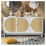 $349 Mid Century Modern Storage Cabinet with Adjustable Shelves