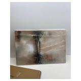 $132 Beige Brown Canvas Wall Art - Geometric Abstract Oil Painting Landscape, 48x36 in, Framed