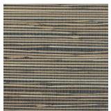 $136 York Wallcoverings NZ0786 Grasscloth Wallpaper by River Grass, Black, Cream, Beige, Khaki, Tan