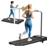 $159 T007 Pro Walking Pad Treadmill with Handle for Home Office, Under-Desk Portable, Remote Control