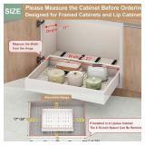 Pull-Out Cabinet Organizer, Expandable 23-31 in, 5 Rails, Roll-Out Drawers, White