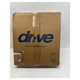 Drive Medical Folding Steel Commode Chair - 3-in-1 Portable Toilet - 350 lb - 7.5 qt - Grey