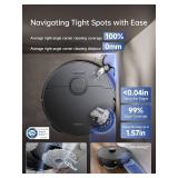 $599.99 DREAME X40 Ultra Robotic Vacuum with Removable & Liftable Mop, 12,000Pa Suction, Auto-Empty