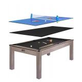 $1595.99 Garvee 3-in-1 Sports Billiards Table   Versatile Multi-Function Game Table, Black
