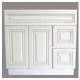 $310 New Antique White Single sink Bathroom Vanity Base Cabinet 36" Wide x 21" Deep AW -V3621D